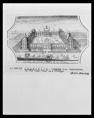Chantilly, Schloss, Schloss von der Kanalseite