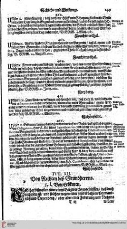 Titul XII. Von Rechten des Grundherrns.