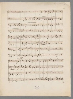 Quartett für zwei Violinen, Viola, Violoncello, Es-Dur - BSB Mus.ms. 4745-25