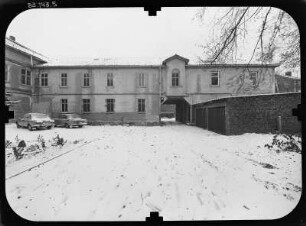 Eisenach, Jakobsplan 9. Kanzlerpalais (E. 18. Jh.). Seitenflügel. Hoffront