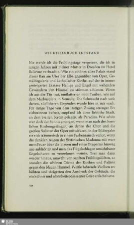Wie Dieses Buch Entstand
