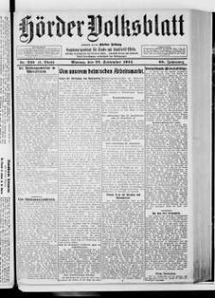 Hörder Volksblatt. 1884-1934