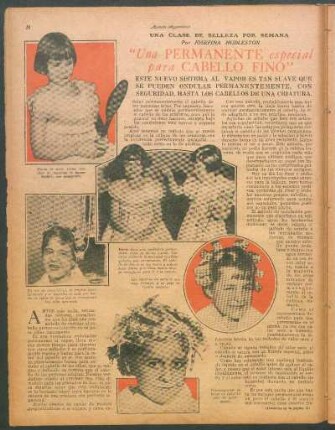 "Una permanente especial para cabello fino" : Una clase de belleza por semana