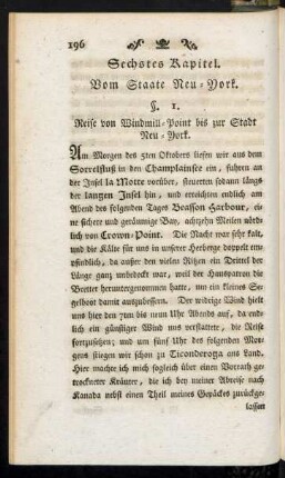 Sechstes Kapitel. Vom Staate Neu-York.