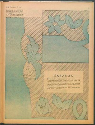 Sábanas [Dibujos] : Para la mujer