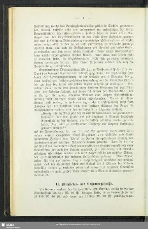 II. Mitglieder- und Kassenverhältnisse