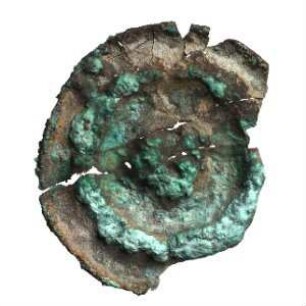 Fundmünze, Hohlpfennig?, 1200 - 1500?