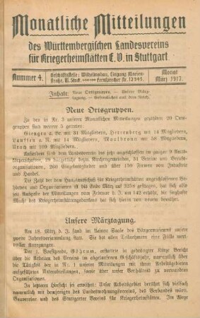 4.1917: Krieger-Heimstätten