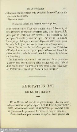 XVI. De la digestion