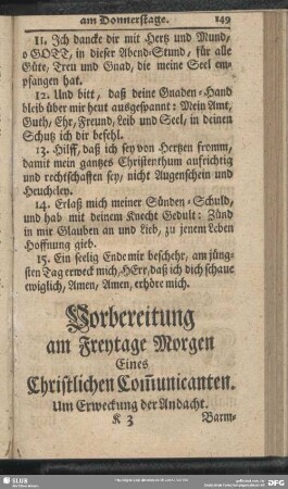 Morgen-Andacht am Freytage