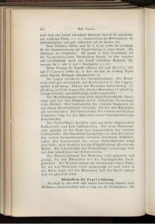 Körperform der Persis-Gattung.