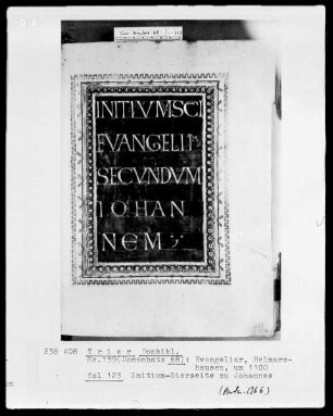 Evangeliar: Zierseite