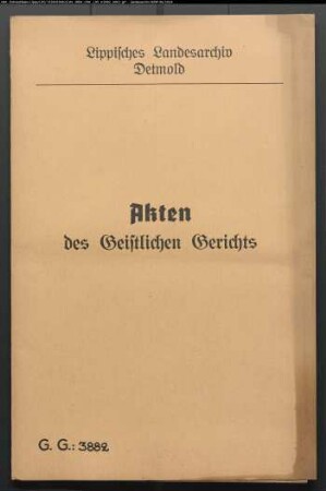 Zimmermeister Günther in Lieme gegen Schuldechen zu Hörstmar, wegen einer Geldforderung