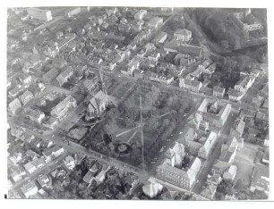 Kaiser-Wilhelm-Platz, Luftbild von Südwesten
