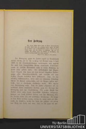 Der Feldzug.