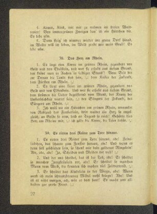 39. Es ritten drei Reiter zum Tore hinaus.