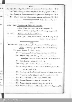 XVII. = Nr. 941 - 943. Exzerpte und Notizen zu Corneille. Exzerpte und Notizen zu Voltaire