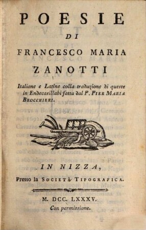 Poesie italiane e latine
