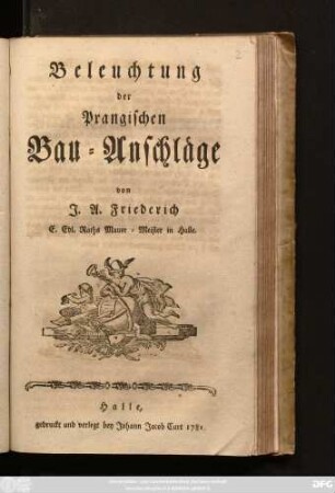 Beleuchtung der Prangischen Bau-Anschläge