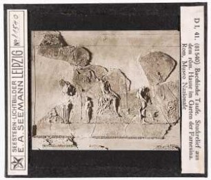 Bacchische Taufe, Stuckrelief aus einem römischen Haus im Garten der Farnesina. Rom, Museo Nazionale (Seestern-Nr. 81540)