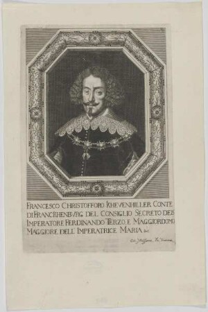 Bildnis von Francesco Christofforo Khevenhiller Conte di Franckenbvrg