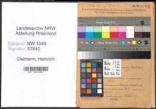 Entnazifizierung Heinrich Ostmann , geb. 20.06.1881 (Arbeiter)