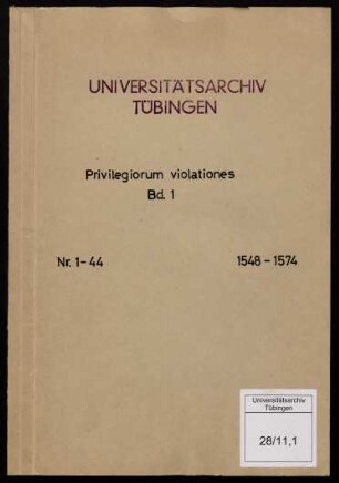 Privilegiorum violationes, Fasz. I