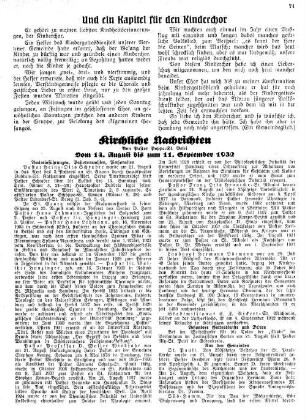 Und ein Kapitel für den Kinderchor