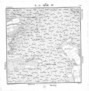 Kartenblatt NO XLVII 36 Stand 1831