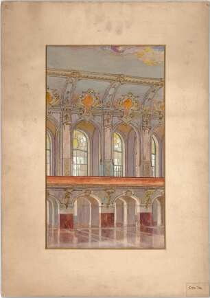 Billing, Hermann; Essen (Nordrhein-Westfalen); Saalbau - Saal (Teilperspektive)