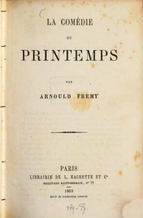 La comédie du printemps