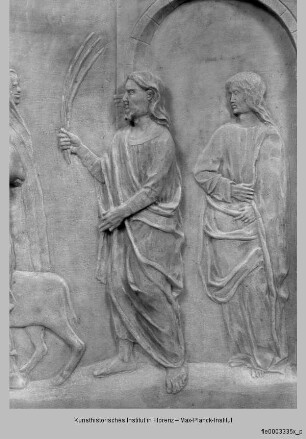 Wanddekoration der Cappella Badoer-Giustinian : Fries mit Szenen aus dem Leben Christi : Die Vertreibung der Händler aus dem Tempel