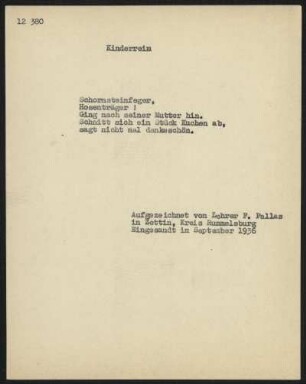 Schornsteinfeger