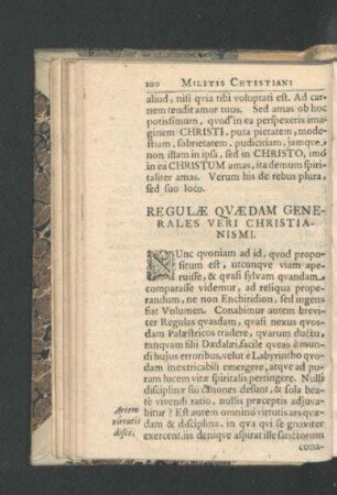 Regulae Quaedam Generales Veir Christianismi