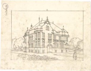Pfann, Paul; München - Bogenhausen; Villa Jos. Selmayer - Perspektive
