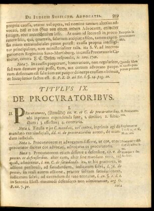 Titulus IX. De Procuratoribus