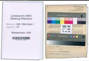 Entnazifizierung Karl Wesselmann , geb. 29.01.1891 (Stadtinspektor)