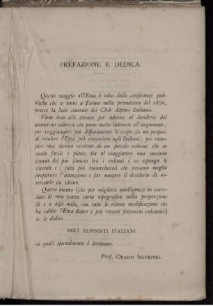Prefazione e Dedica