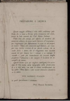 Prefazione e Dedica