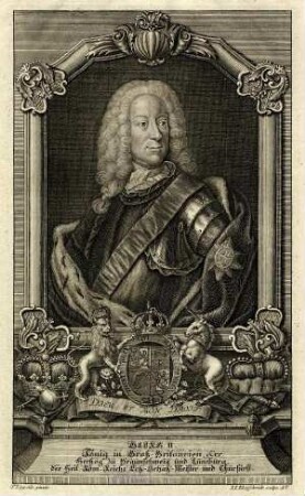 Bildnis von Georg II. (1683-1760) König von Großbritannien und Irland