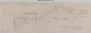 Lageplan der Strecke Niederpleis - Siegburg im Bereich Niederpleis bis Siegburg-Mülldorf