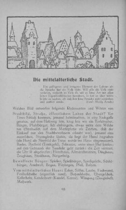 Die mittelalterliche Stadt