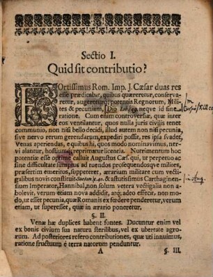 Dissertationem De Contributionibus
