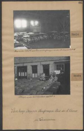 Öllager in der Autoölzentrale des Et.K.P. 6