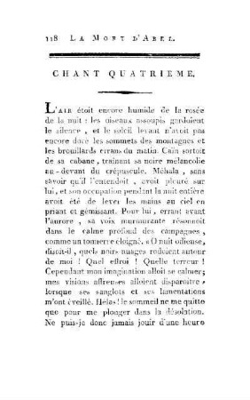 Chant Quatrieme