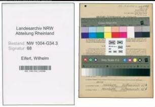 Entnazifizierung Wilhelm Eifert , geb. 31.03.1898 (Drogist)