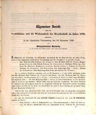 Jahresbericht der Schlesischen Gesellschaft für Vaterländische Cultur. 34, 34. 1856