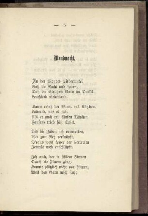 Mondnacht