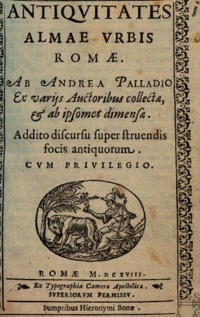 Antiqvitates Almae Vrbis Romæ