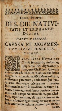 Libri Qvinqve De Festo Nativitatis, Et Epiphaniae Domini